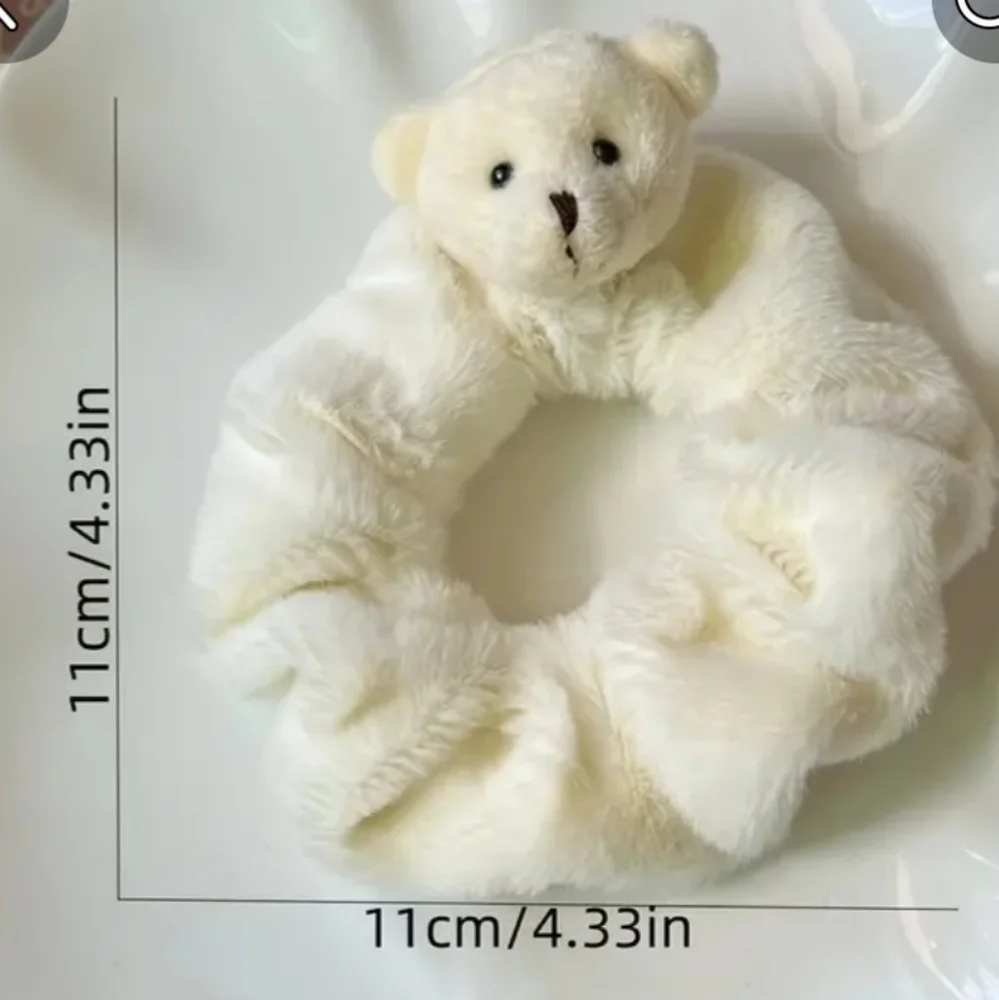 4 Soft Animal Scrunchies New - Picture 5 of 5